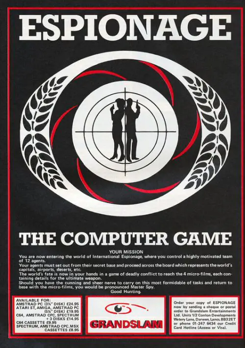 Espionage (UK) (1988) [a1].dsk ROM download