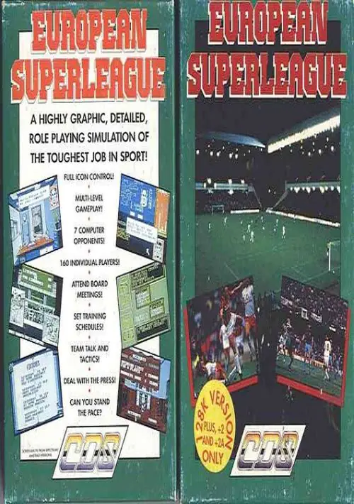 European Superleague (1991)(CDS Microsystems)[a][128K] ROM download