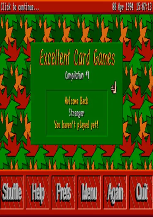 Excellent Card Games ROM download