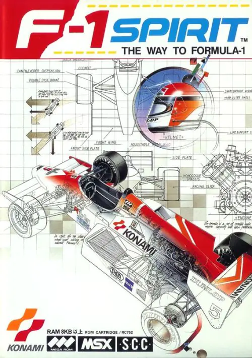 F1-Spirit - The Way To Formula 1 (1987) Konami [MSX Pico WaveGame v1.1 - RC-752] [9364] ROM