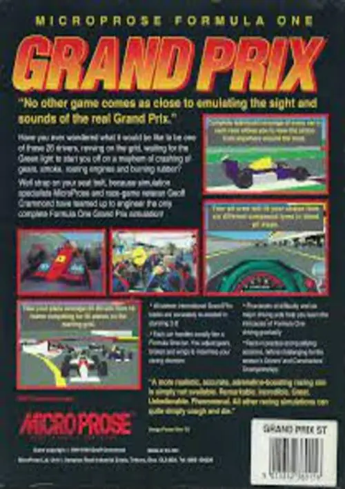 Formula One Grand Prix (1991)(MicroProse)(Disk 1 of 4)[b] ROM download