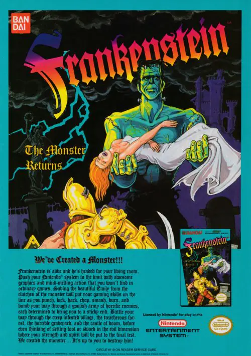 Frankenstein - The Monster Returns ROM download