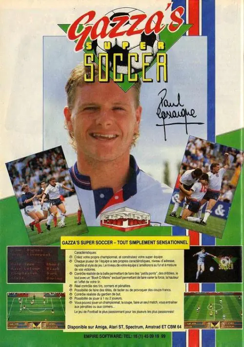 Gazza's Super Soccer (1989).dsk ROM download