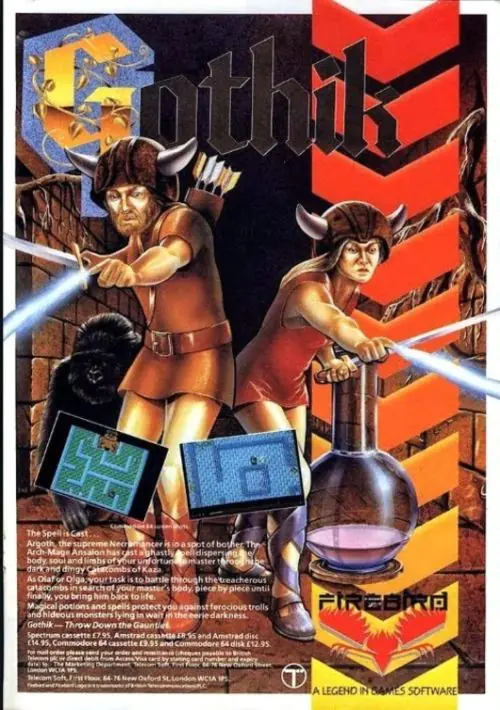 Gothik (UK) (1987).dsk ROM download