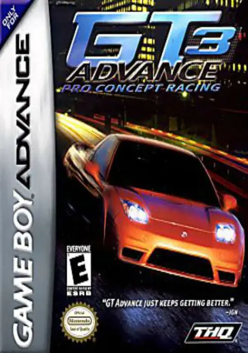 GT Advance 3 - Pro Concept Racing ROM download