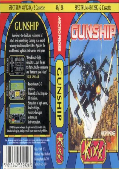 Gunship (1987)(Microprose Software)[a][128K] ROM download