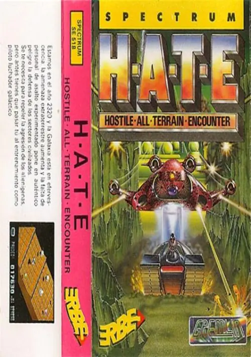 H.A.T.E. - Hostile All Terrain Encounter (1989)(Erbe Software)[re-release] ROM download