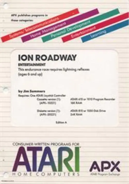Ion Roadway (1983)(APX) ROM download