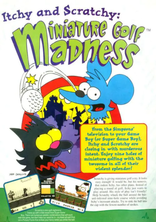 Itchy & Scratchy - Miniature Golf Madness ROM download