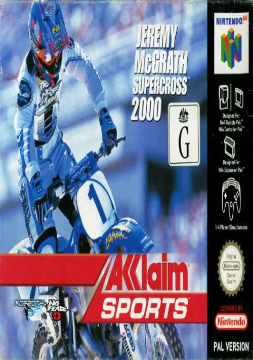 Jeremy McGrath Supercross 2000 ROM download