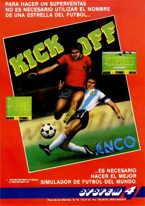 Kick Off (1989)(Anco Software)[a] ROM download