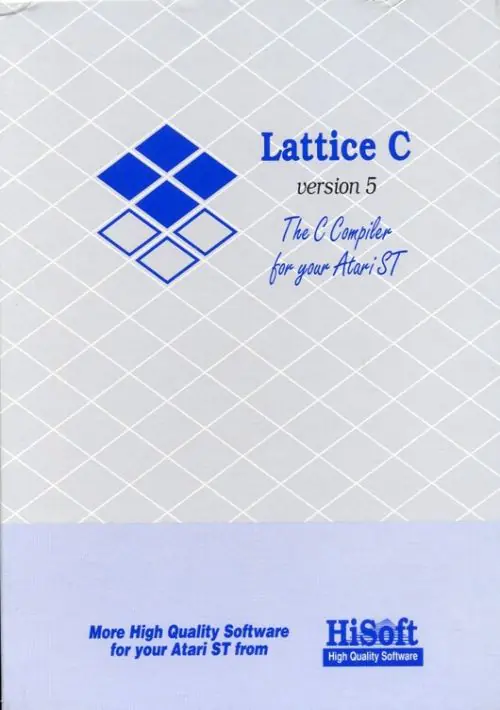 Lattice C ST v5.60 (1993-11-08)(HiSoft)(Disk 3 of 7) ROM download