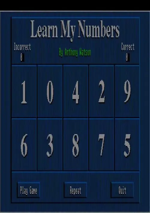 Learn my Numbers v1.0 (1993-07-10)(Mountain Software)(STE)(SW) ROM download