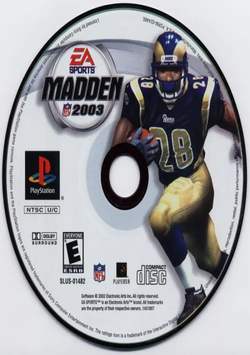 Madden NFL 2003 ROM download
