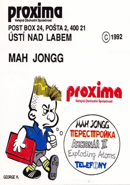 Mah Jongg (1992)(Proxima Software)(cs) ROM download