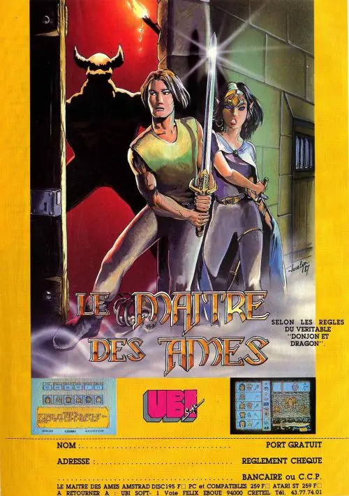 Maitre Des Ames, Le (1987) (Disk 2 Of 2).dsk ROM