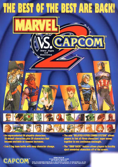 Marvel Vs. Capcom 2 New Age of Heroes (Export, Korea, Rev A) ROM download