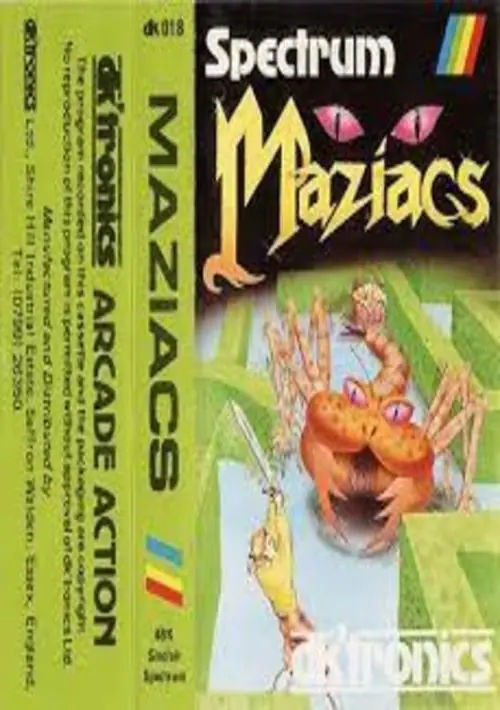 Maziacs (1983)(DK'Tronics)[a] ROM download