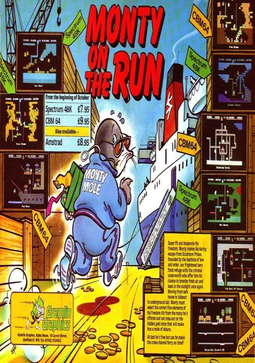 Monty On The Run (1985)(Gremlin Graphics Software)[a3] ROM download