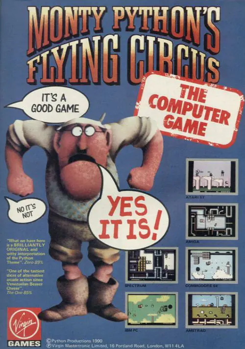 Monty Python's Flying Circus (1990)(Virgin Games)[h][128K] ROM download