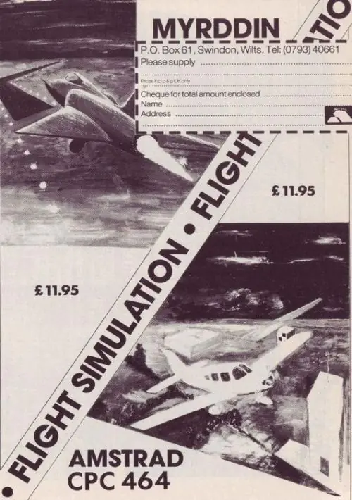 Myradin Flight Simulation (UK) (1985) [a1].dsk ROM download