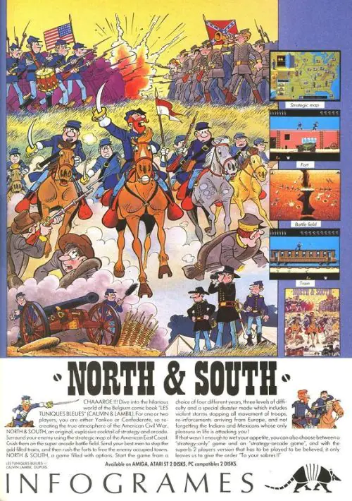 North And South - Les Tuniques Bleues (UK,F,S) (1988) (Disk 2 Of 2) [a2].dsk ROM download