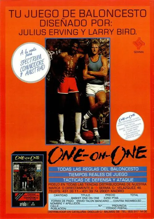 One On One (1985)(Serma Software)[re-release] ROM download