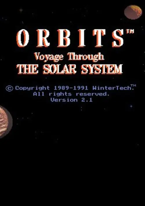 Orbits Voyage Through the Solar System ROM download