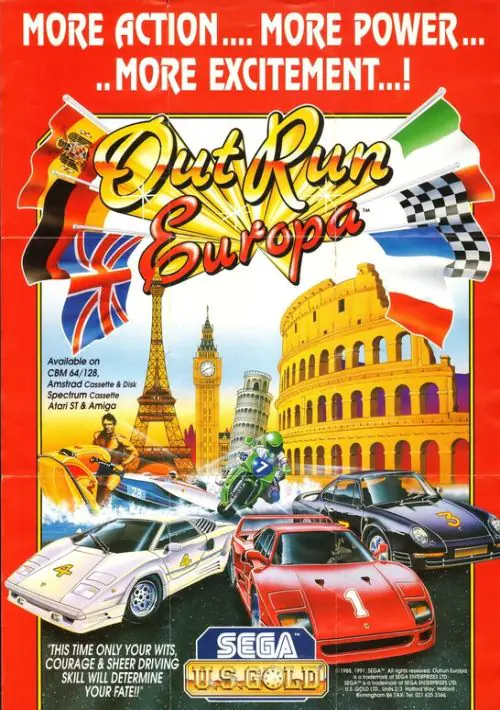 Out Run Europa (UK) (1991) (Disk 1 Of 2) [t2].dsk ROM download