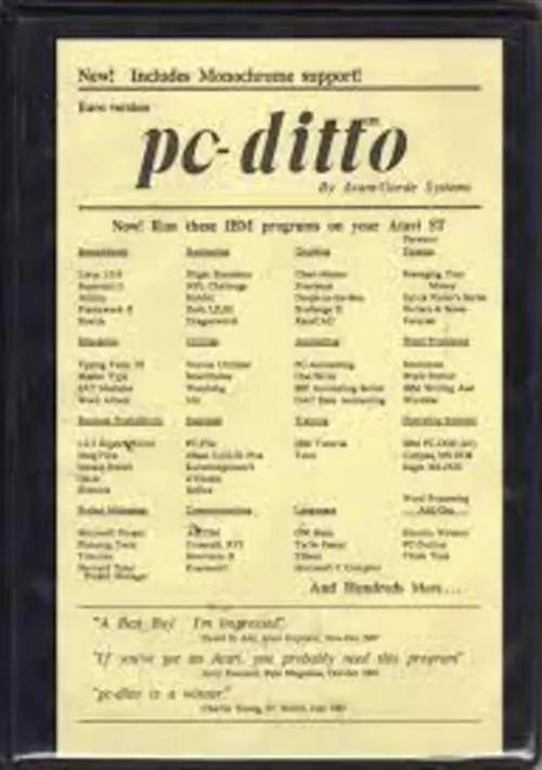 PC-Ditto v3.64 (1988)(Avant-Garde Systems)[a] ROM download