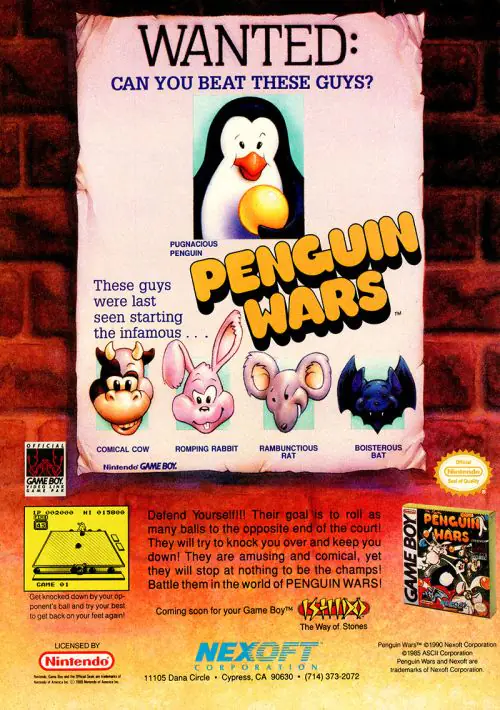 Penguin Wars ROM download