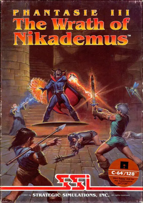 Phantasie III - The Wrath of Nikademus (1987)(SSI) ROM download