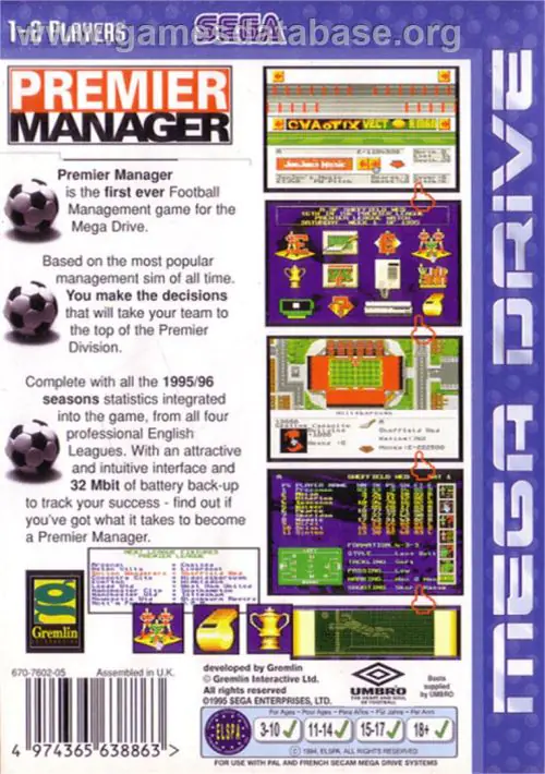 Premier Manager ROM download