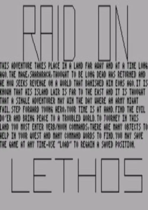Raid On Lethos (1984)(Dave Newton) ROM