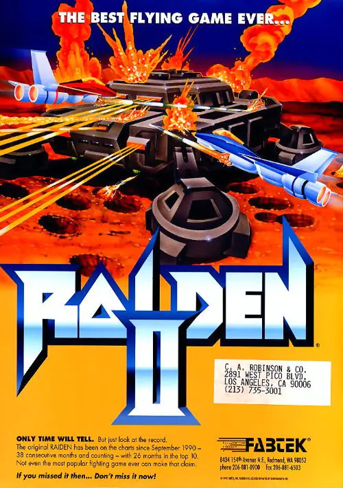 Raiden II (US, set 1) ROM download