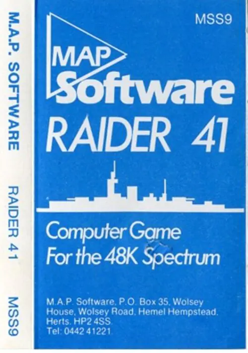 Raider'41 (1984)(MAP Software) ROM download