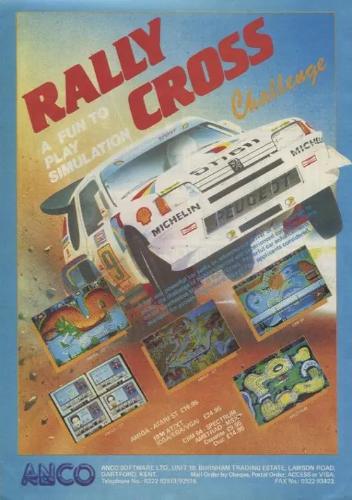 Rally Cross (1989)(Anco Software)[48-128K] ROM download