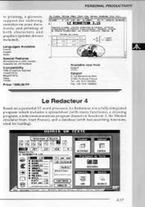 Redacteur 4, Le v4.0beta24 (1992-04-13)(Epigraph)(fr)(Disk 6 of 8) ROM download
