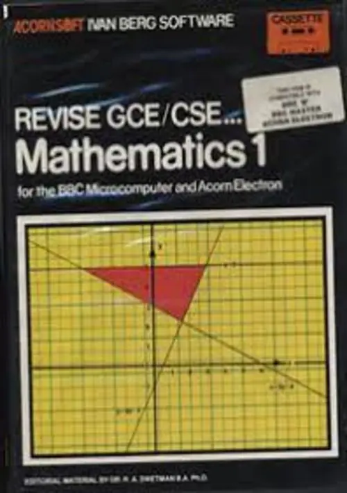 Revise GCE-CSE Mathematics 1 (1984)(Acornsoft)[bootfile] ROM