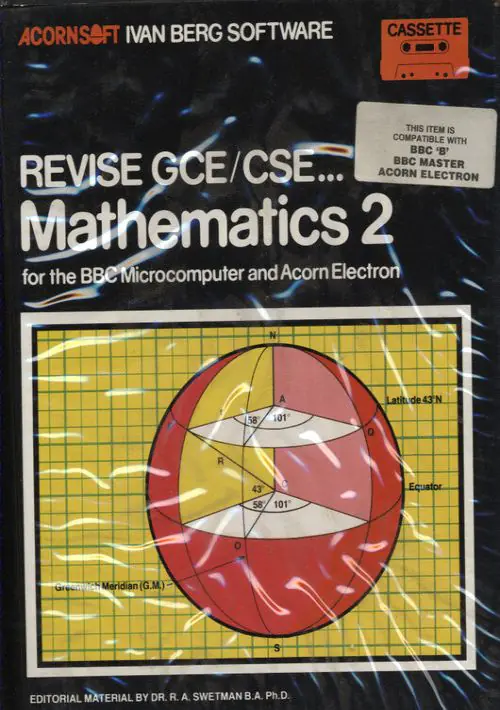 Revise GCE-CSE Mathematics 2 (1984)(Acornsoft)[bootfile] ROM download