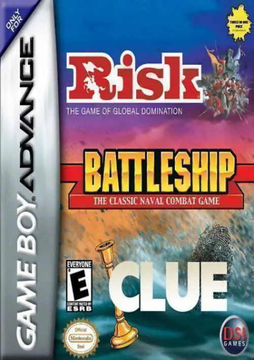 Risk, Battleship, Clue ROM download