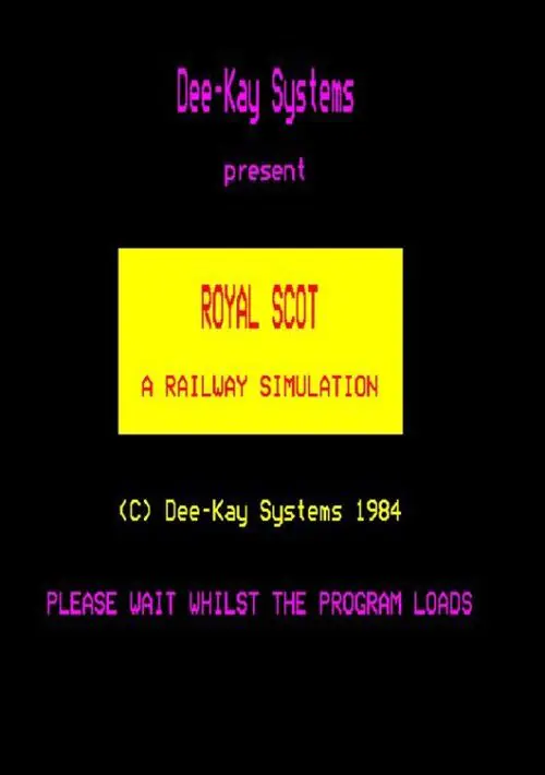 Royal Scot (1984)(Dee-Kay Systems) ROM download