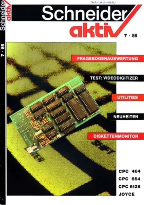 Schneider Aktiv 03-86 (1986) (PD) (Disk 2 Of 2).dsk ROM download