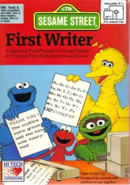 Sesame Street First Writer (MS-DOS) ROM