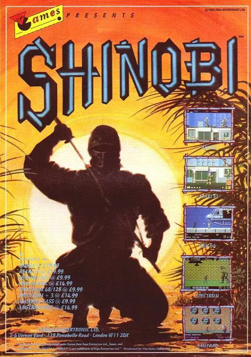 Shinobi (1989)(Virgin Games)[48-128K] ROM download