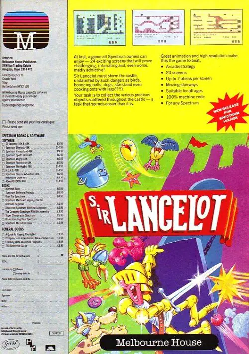 Sir Lancelot (1984)(Melbourne House) ROM download