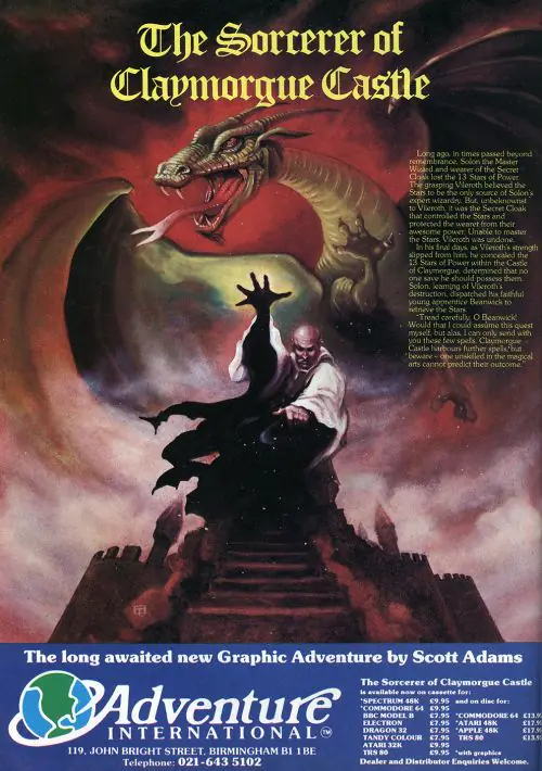 Sorcerer Of Claymorgue Castle (1981)(Adventure International)[cr](Disk 2 Of 2) ROM