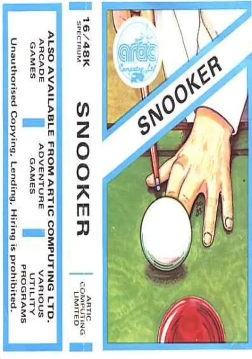 Spectrum Snooker (1983)(Artic Computing)[16K] ROM download