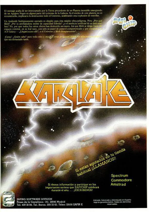 Starquake (1985)(Bubblebus Software) ROM download