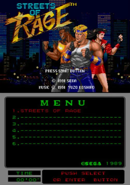 Streets of Rage ROM download